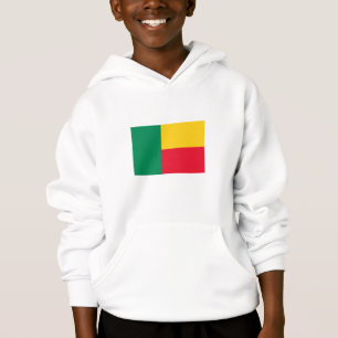 Drapeau du Bénin patriotique Sweat - shirt à capuc