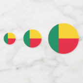 Drapeau du Bénin Table Confetti (Devant)