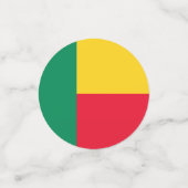 Drapeau du Bénin Table Confetti (Petit recto)