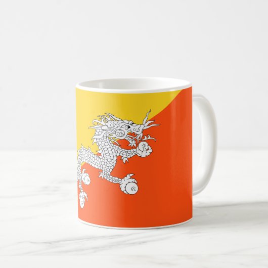 Drapeau du Bhoutan Mug (Devant droit)