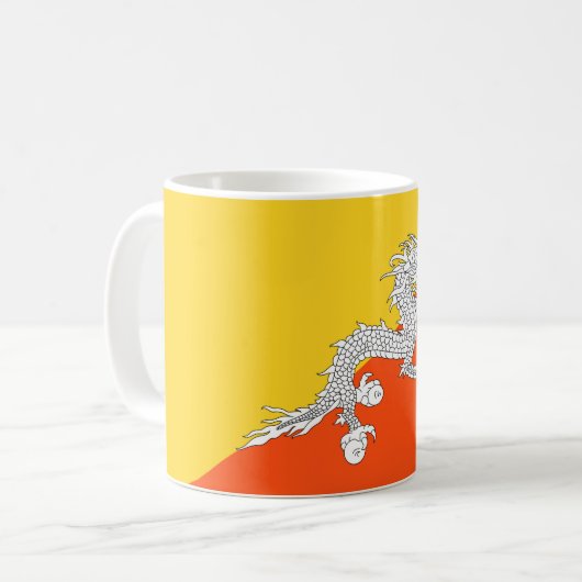 Drapeau du Bhoutan Mug (Devant gauche)
