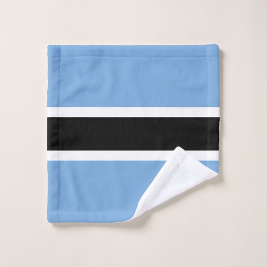 Drapeau du Botswana (Gant de toilette)