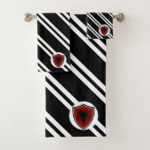 Drapeau du bouclier albanais (En situation)