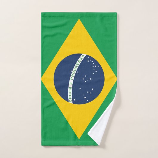 Drapeau du Brésil (Serviette à main)