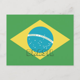 Drapeau du Brésil Carte postale