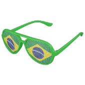 Drapeau du Brésil lunettes | Lunettes de soleil Br (Angle)