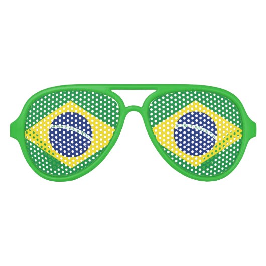 Drapeau du Brésil lunettes | Lunettes de soleil Br (Devant)
