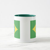 Drapeau du Brésil Mug (Centre)