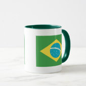 Drapeau du Brésil Mug (Devant droit)