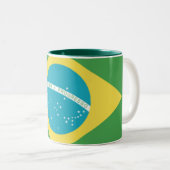 Drapeau du Brésil Mug (Devant droit)