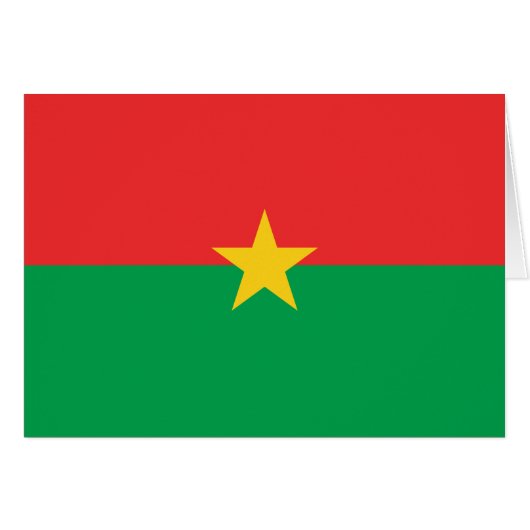 Drapeau du Burkina Faso patriotique (Devant horizontal)