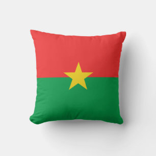 Drapeau du Burkina Faso x Coussin du drapeau