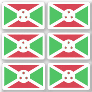 Drapeau du Burundi - une collection Autocollant