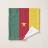drapeau du Cameroun (Gant de toilette)