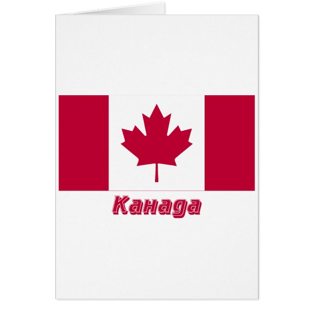 Drapeau du Canada avec le nom dans le Russe (Devant)