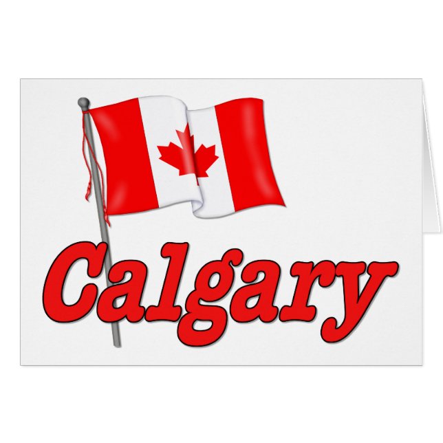 Drapeau du Canada - Calgary (Devant horizontal)