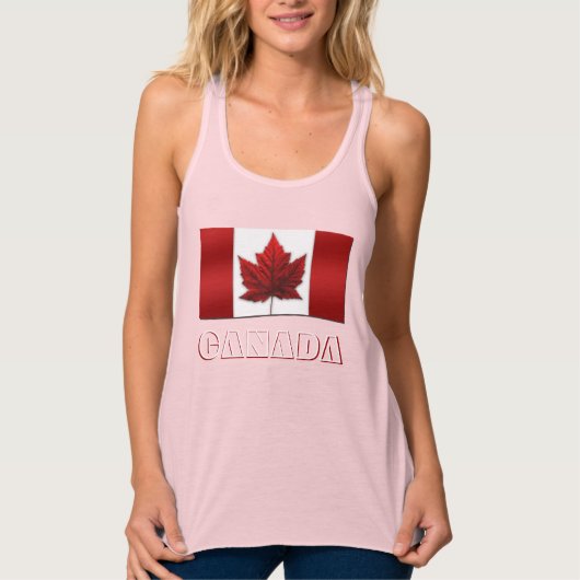 Drapeau du Canada Débardeur Canada Souvenir Tops (Devant)