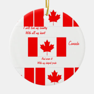 Drapeau du canada ornements