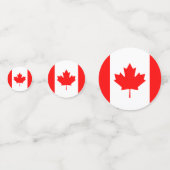 Drapeau du Canada Table Confetti (Derrière)