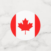 Drapeau du Canada Table Confetti (Petit recto)