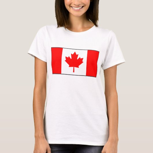Drapeau du Canada x Carte T-shirt (Devant)