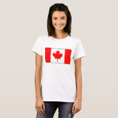 Drapeau du Canada x Carte T-shirt (Devant entier)