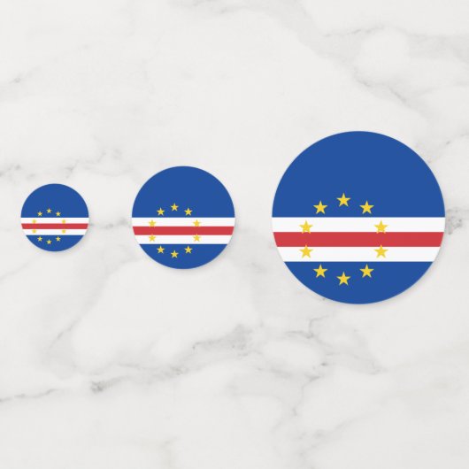 Drapeau du Cap Vert Table Confetti (Derrière)