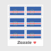 Drapeau du Cap Vert - une collection Stickers (Feuille)