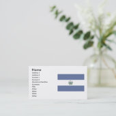 Drapeau du Carte de visite El Salvador (Debout devant)