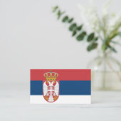 Drapeau du Carte de visite serbe (Debout devant)