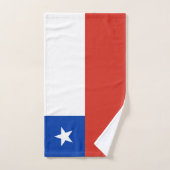 Drapeau du Chili (Serviette à main)