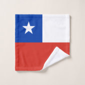 Drapeau du Chili (Gant de toilette)