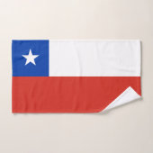 Drapeau du Chili (Serviette à main)