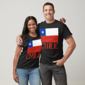 Drapeau du Chili avec les T-shirts nommés du (Unisexe)