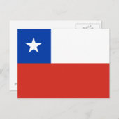 Drapeau du Chili Carte postale (Devant / Derrière)
