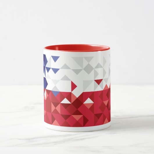 Drapeau du Chili, tasse chilienne de couleurs (Centre)