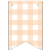 Drapeau du citrouille Peach En vichy Baby shower B (Premier drapeau)