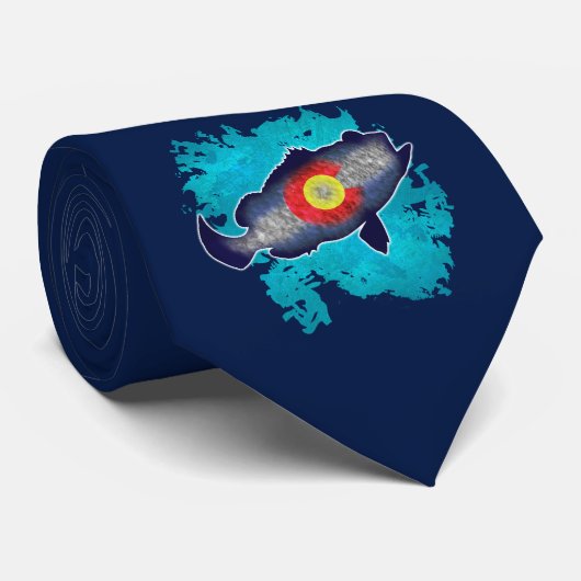 Drapeau du Colorado basse cravate de poisson (Roulé)