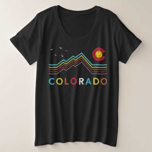 Drapeau du Colorado Rocky Mountain Souvenir (Design devant)