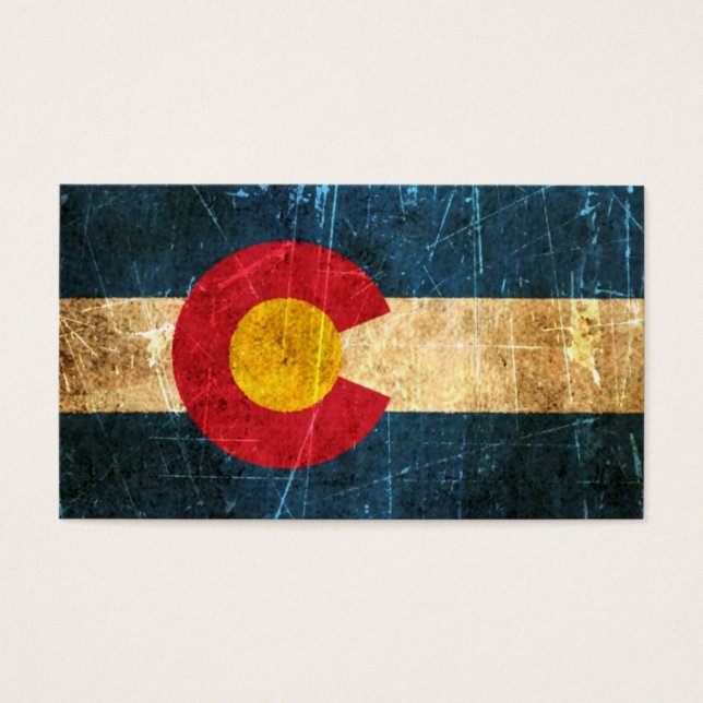 Drapeau du Colorado soufflé et porté (Devant)