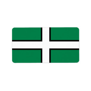 Drapeau du comté de Devon, Angleterre Étiquettes