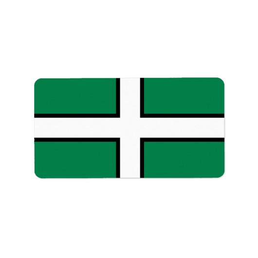 Drapeau du comté de Devon, Angleterre Étiquettes (Devant)