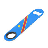 Drapeau du Congo Kinshasa (Devant angulaire)