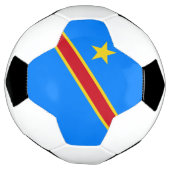 Drapeau du Congo Kinshasa (Tourné)