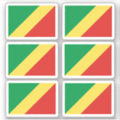 Drapeau du Congo - une collection Sticker (Devant)