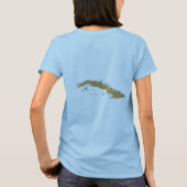Drapeau du Cuba + Carte + T-shirt des textes (Dos)