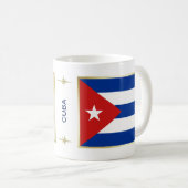 Drapeau du Cuba + Tasse de carte (Devant droit)