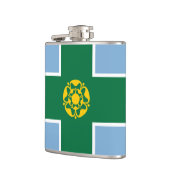 Drapeau du Derbyshire Flacon de hanche (Gauche)