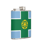 Drapeau du Derbyshire Flacon de hanche (Droite)
