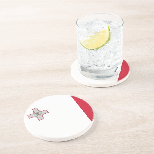 Drapeau du Dessous de verre de Malte (Côté)